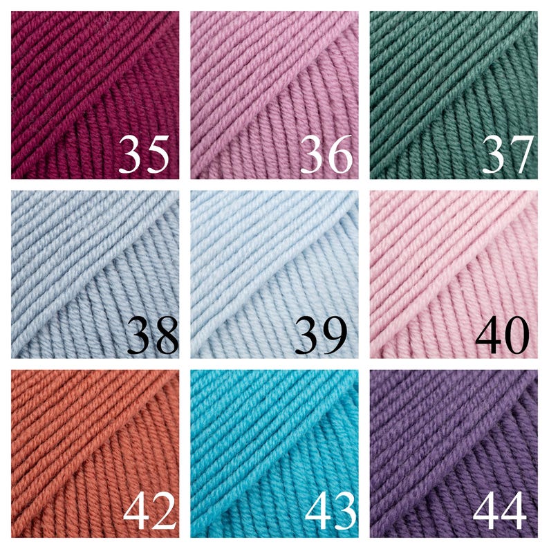 Drops Merino Extra Fine, lã merino extrafina com tratamento superwash, 8 fios de espessura worsted, fio para tricô suave para a pele, lã para bebês. imagem 8