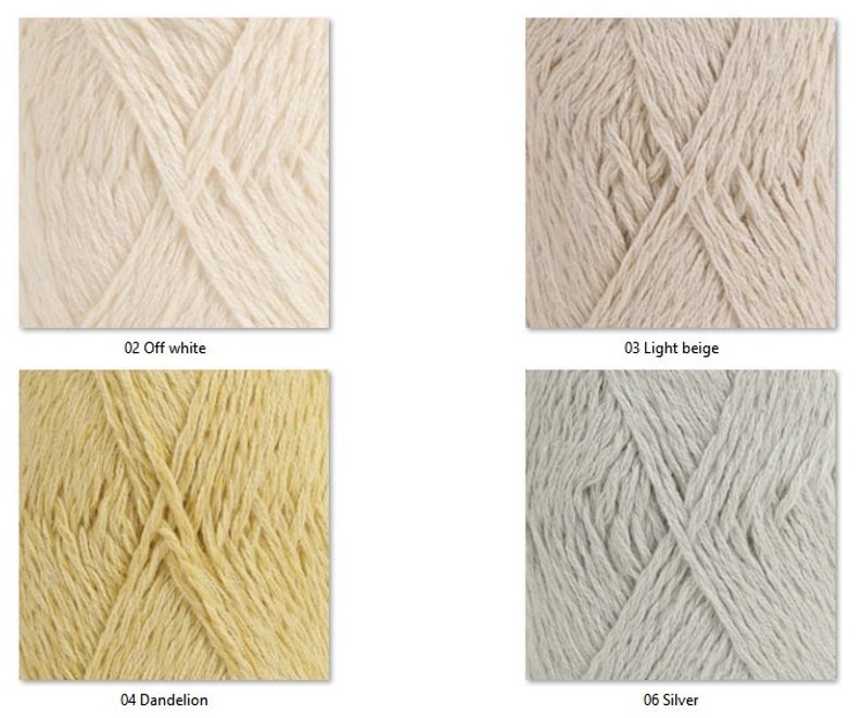 Drops Belle cotton viscose linen yarn 8 ply DK worsted Etsy