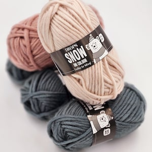 Lana Drops Snow para fieltrar, hilo supergrueso, 50 g - 50 m, lana para fieltrar, hilo de invierno