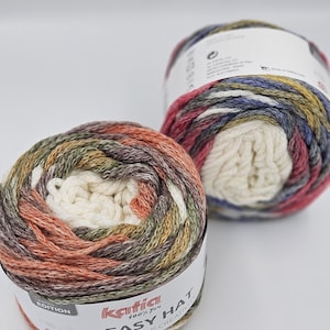 Katia Easy Hat, 100 g - 120 m, lana e acrilico, cappello punto jacquard