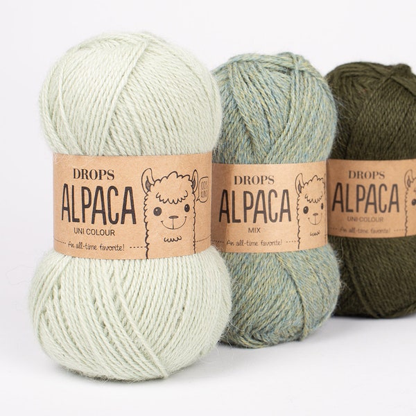 Hilo de alpaca DROPS, lana peruana superfina, suministros para tejer