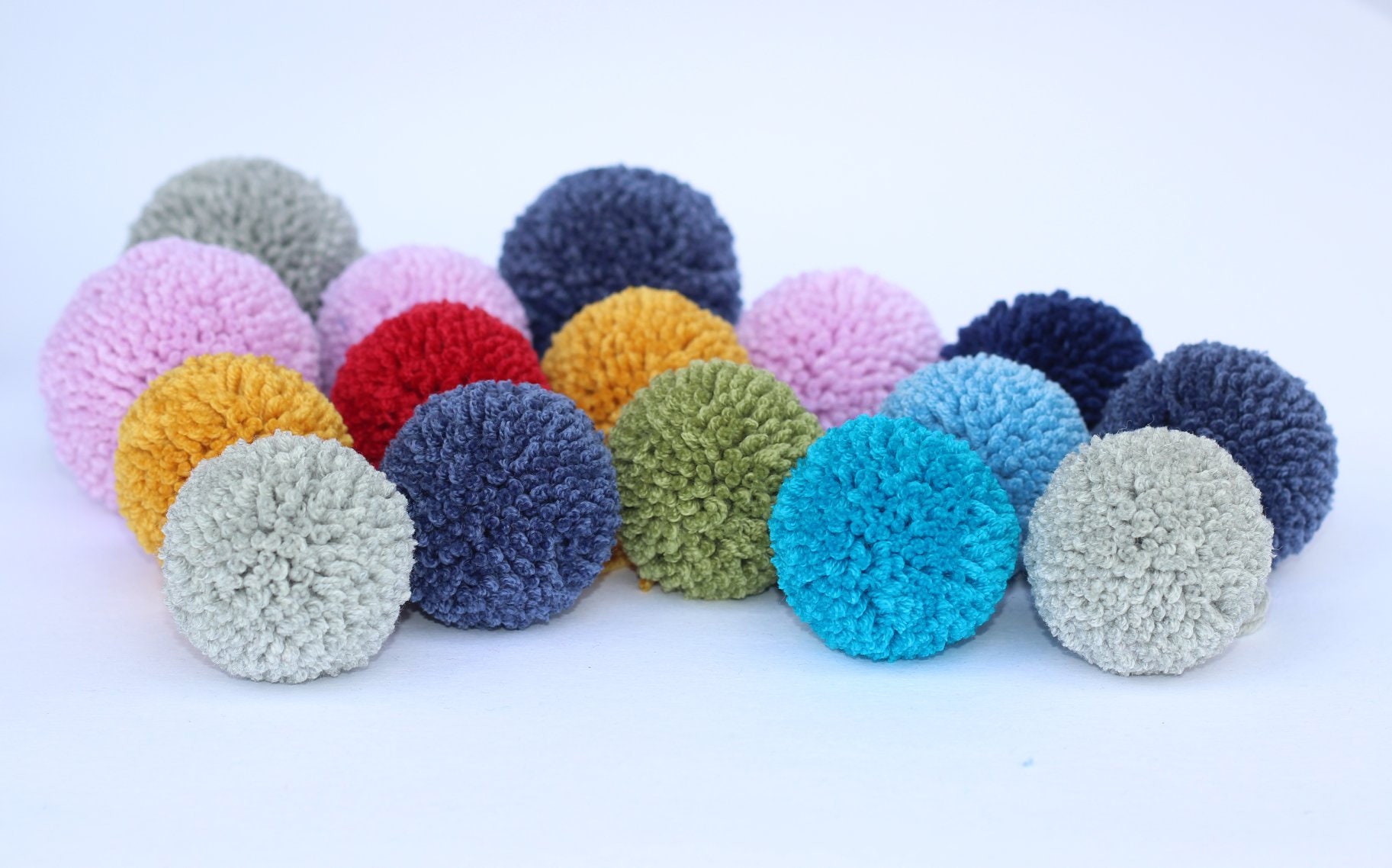 Handmade wool pom pom yarn pom pom custom pom pom fluffy Etsy