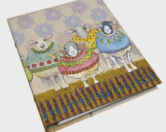 Sheep, Alpaca & Friends Project Folder, knitting and crochet planner, wool craft organizer, A5 pattern notes binder for yarn lovers