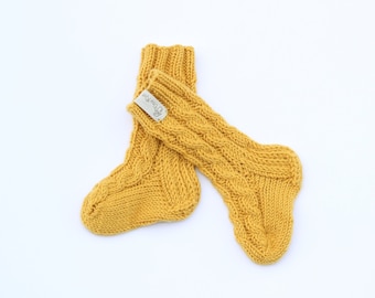 Knit knee high socks, knee high boots, wool baby socks, knit baby socks, newborn socks, long socks, baby booties, leg warmers, knee socks