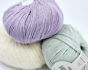 Drops baby merino, super wash pure extra fine merino wool, 5 ply sport weight wool, daily use yarn, gentle yarn for baby, knitting yarn