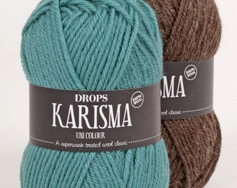 Drops Karisma, superwash treated wool, DK wool, worsted yarn, sport yarn, washable wool, soft wool, knitting wool, classic wool, wool yarn