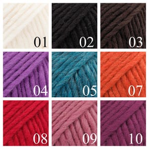 Drops Snow wool for felting, super bulky yarn, 50 g - 50 m, felting wool, winter yarn image 2