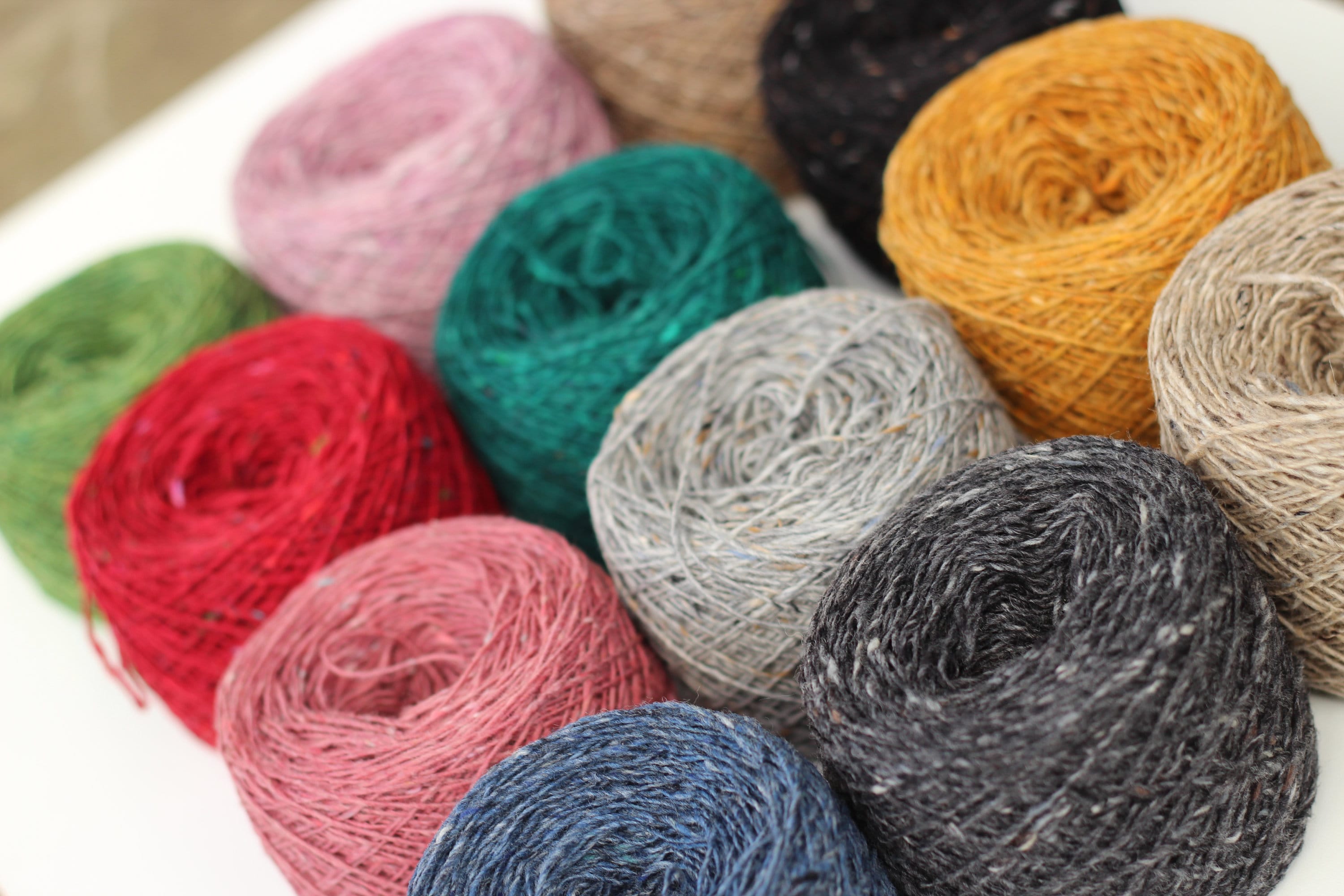 Soft donegal tweed 100 merino wool tweed yarn 25 gr 50 gr Etsy