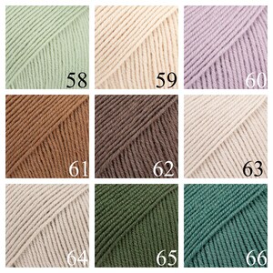 Drops baby merino, super wash pure extra fine merino wool, 5 ply sport weight wool, daily use yarn, gentle yarn for baby, knitting yarn image 7