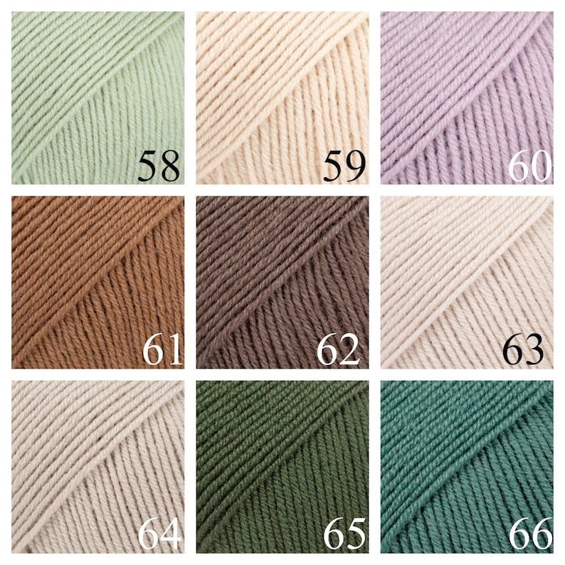 Drops baby merino, super wash pure extra fine merino wool, 5 ply sport weight wool, daily use yarn, gentle yarn for baby, knitting yarn image 7