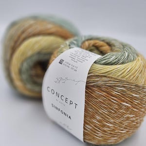 Concept by Katia Sinfonia, laceweight alpaca and cotton yarn, 150 g - 510 m,