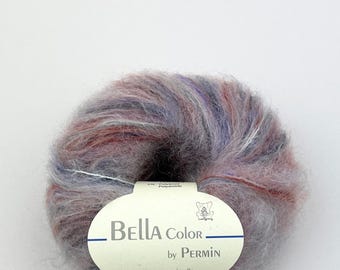 Mohair Yarn Bella Color by Permin Soft Fluffy Wool for Sweaters