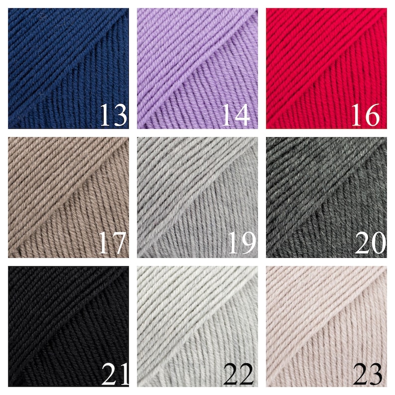 Drops baby merino, super wash pure extra fine merino wool, 5 ply sport weight wool, daily use yarn, gentle yarn for baby, knitting yarn image 3