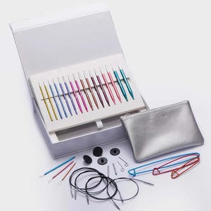 Interchangeable needle set KnitPro Zing Melodies of Life, 13 cm, 3,5 - 8,0 mm, aluminium needles