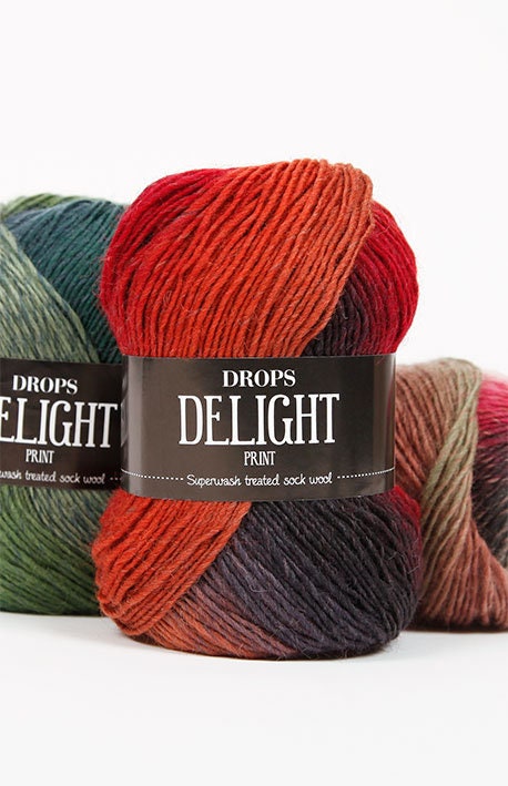 kvarter snap Klæbrig Wool Yarn Drops Delight Fingering Yarn Machine Washable - Etsy