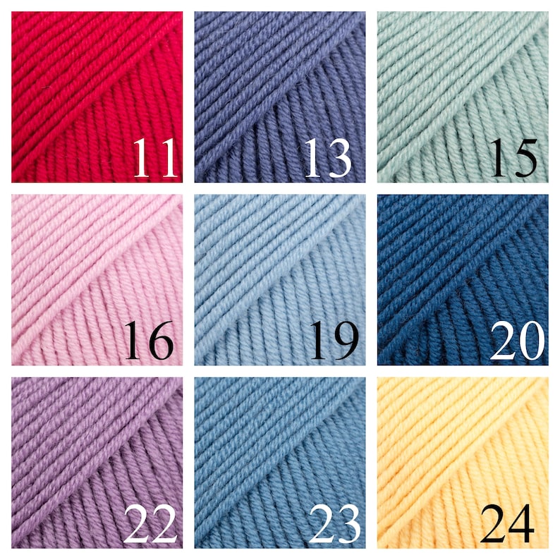 Drops Merino Extra Fine, lã merino extrafina com tratamento superwash, 8 fios de espessura worsted, fio para tricô suave para a pele, lã para bebês. imagem 6