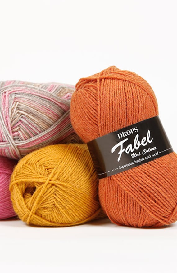 Skriv en rapport rendering frivillig Drops Fabel Superwash Treated Self Striping Sock Yarn 4 Ply - Etsy