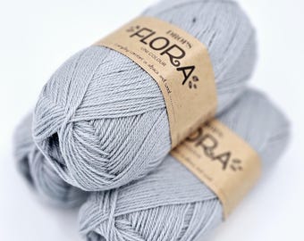 Drops Flora Alpaca Wool Fingering Yarn, 4 Ply