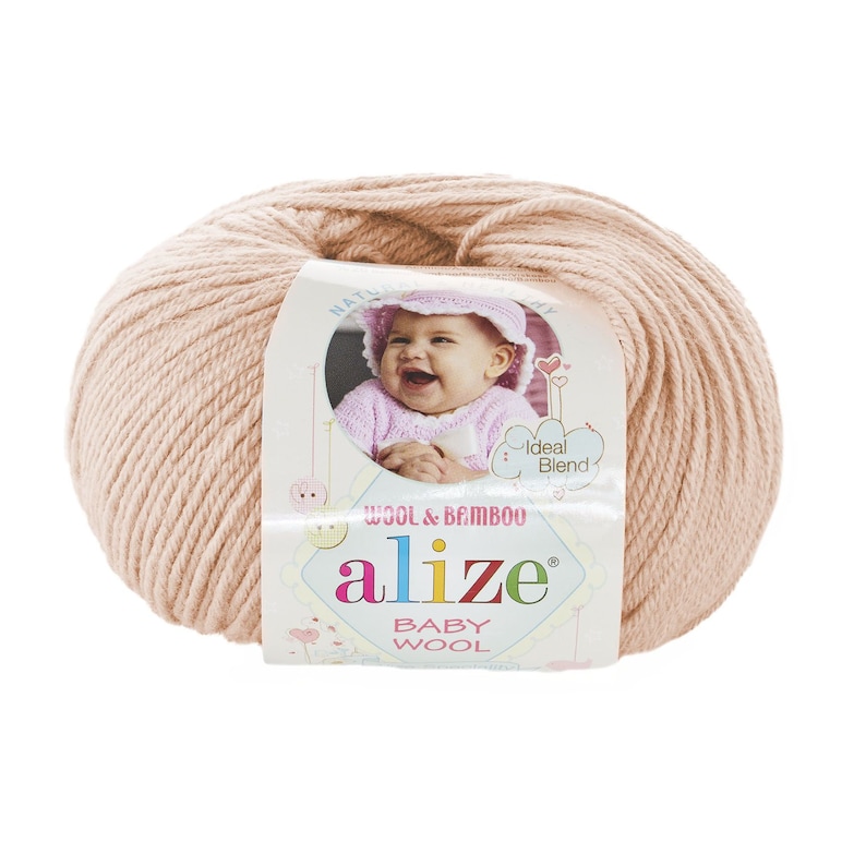 Alize Baby Wool, fil doux pour bébé, fil pour enfants, 50 g 175 m, fil de poids sport image 1