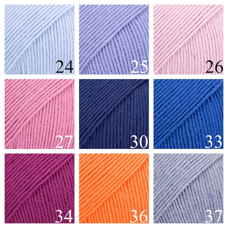 Drops baby merino, super wash pure extra fine merino wool, 5 ply sport weight wool, daily use yarn, gentle yarn for baby, knitting yarn image 4