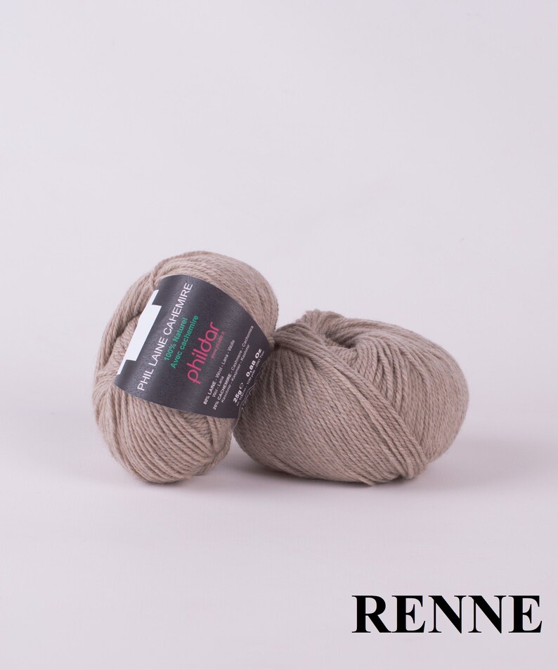 Cashmere yarn cashmere wool Phildar laine cachemire natural Etsy