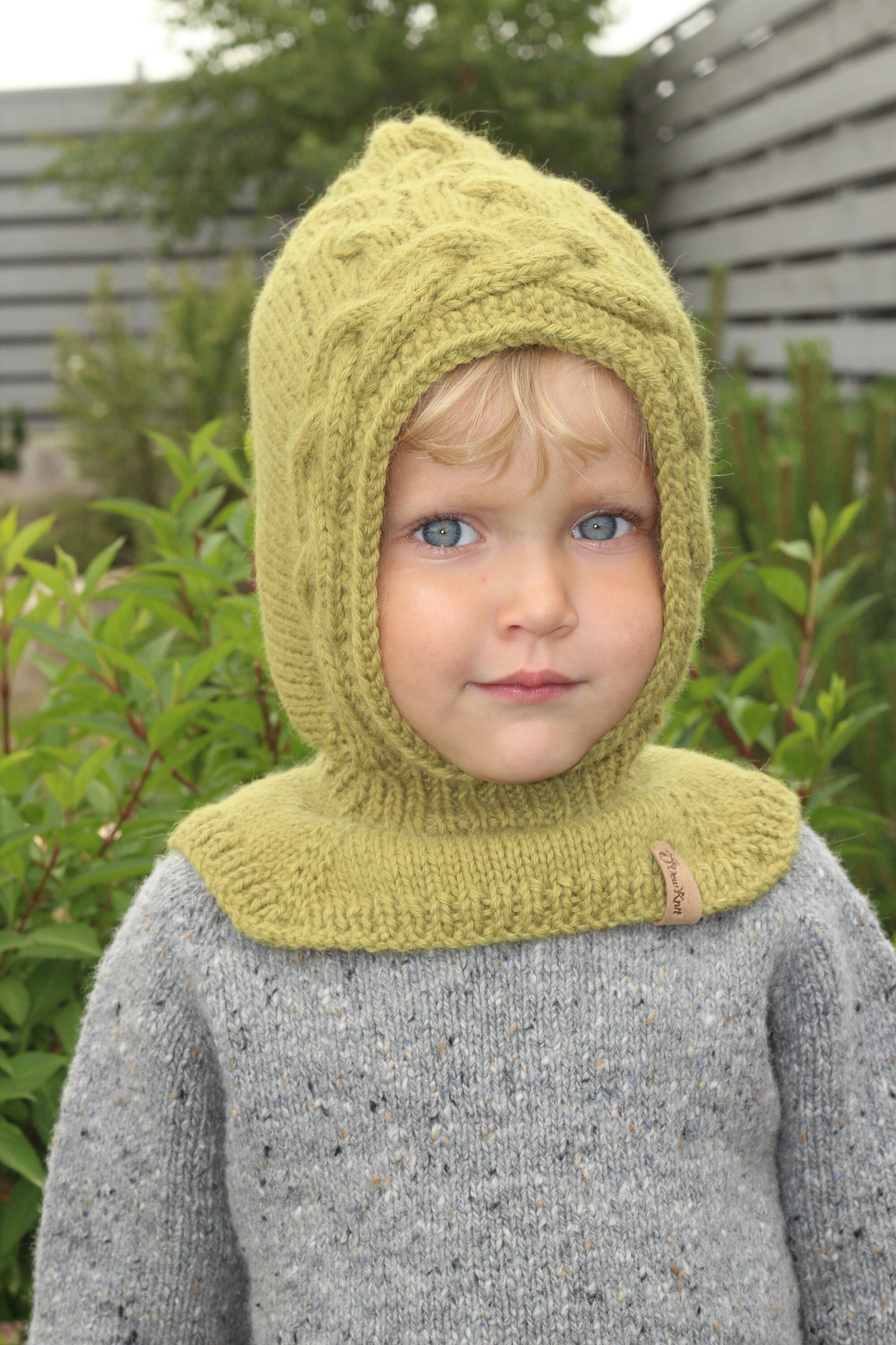 Knit baby balaclava baby winter hat wool balaclava toddler Etsy