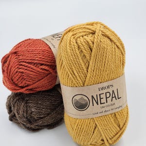 Drops Nepal, every day yarn, alpaca and wool yarn, 10 ply aran worsted yarn, chunky yarn, felting yarn, felting wool, chunky soft wool