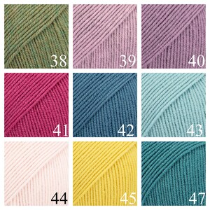 Drops baby merino, super wash pure extra fine merino wool, 5 ply sport weight wool, daily use yarn, gentle yarn for baby, knitting yarn image 5