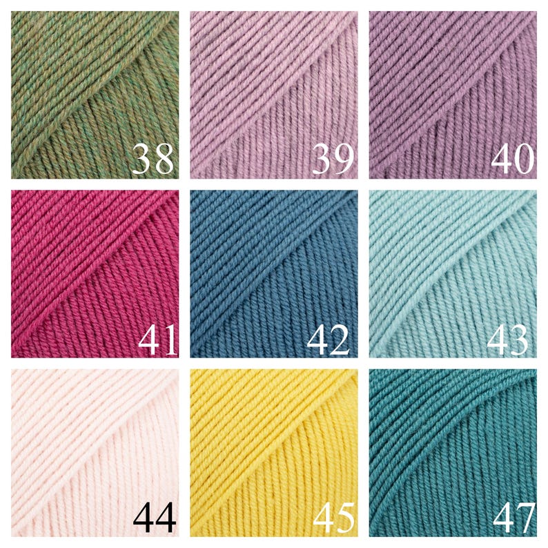 Drops baby merino, super wash pure extra fine merino wool, 5 ply sport weight wool, daily use yarn, gentle yarn for baby, knitting yarn image 5