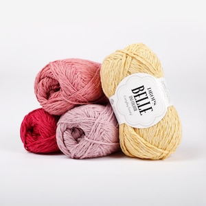 Drops Belle, cotton viscose linen yarn, 8 ply DK worsted weight yarn, all year yarn, cotton linen, summer yarn, Drops yarn, linen yarn