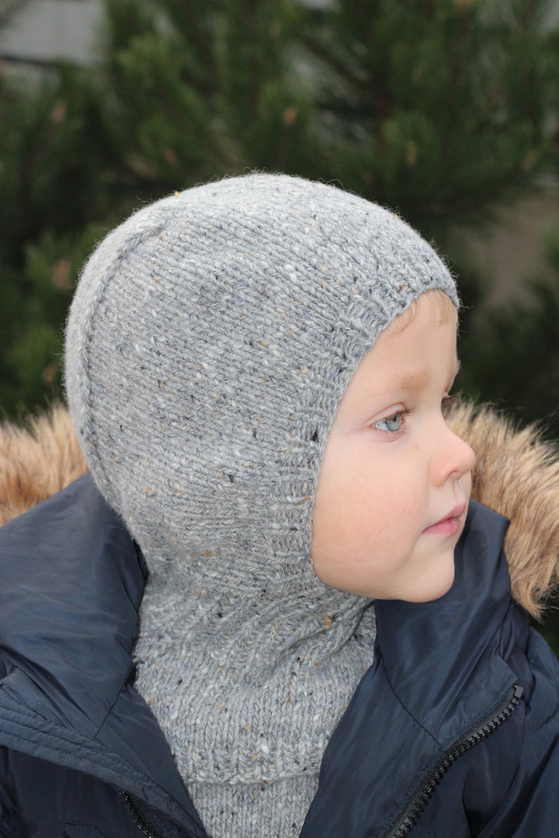 Knit baby balaclava wool balaclava winter hat baby hat Etsy