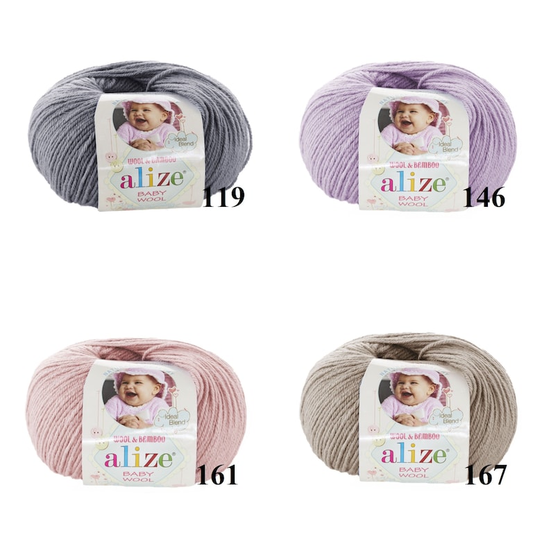 Alize Baby Wool, fil doux pour bébé, fil pour enfants, 50 g 175 m, fil de poids sport image 4