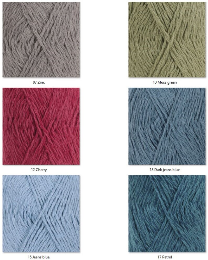 Drops Belle Cotton Viscose Linen Yarn 8 Ply DK Worsted Etsy Canada