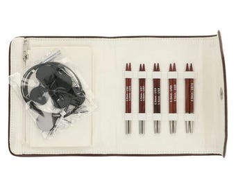 KnitPro Cubics interchangeable knitting needle set 10cm 4in square wood needles
