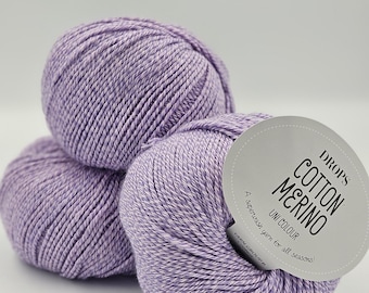 Drops cotton merino yarn, superwash yarn for all seasons, cotton merino, worsted weight yarn, extra fine merino and cotton, knitting yarn
