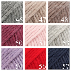 Drops Snow wool for felting, super bulky yarn, 50 g - 50 m, felting wool, winter yarn image 5