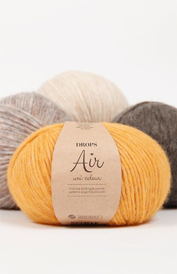 Drops Air, Aran Weight Knitting Yarn, Alpaca Yarn and Merino Wool, Blow  Yarn, Worsted Yarn, Drops Yarn, Knitting Yarn, Medium Thick Yarn -   Israel