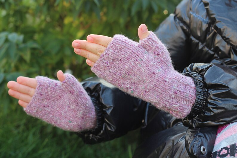 baby fingerless mittens