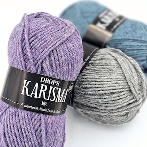 Drops Karisma, lana trattata superwash, lana DK, filato pettinato, filato sportivo, lana lavabile, lana morbida, lana per maglieria, lana classica, filato di lana
