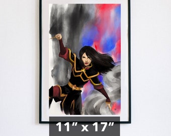 Azula Avatar Custom Silk Poster Wall Decor