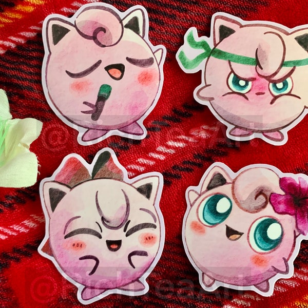 Cute Jigglypuff Stickers
