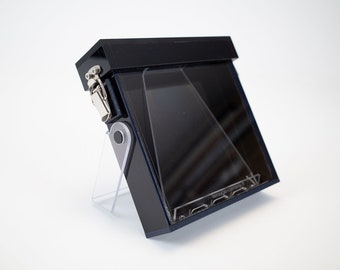 Cuve mobile 4x5 pour procédé au collodion sur plaque humide - pour bain de fixateur