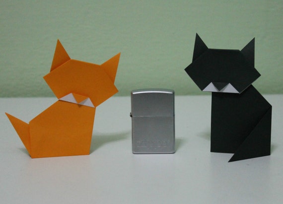 Cats Origami Couple