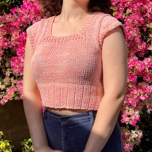 Claudette Tee Knitting Pattern