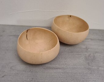 2 coconut bowls, BOWL, 100% natural & organic, vegan, cereal bowl, decorative bowl, salad, each 6 euros