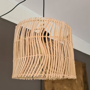 Design lampshade &quot;Lombok 1&quot; made of rattan, ceiling light, floor lamp, boho style, boho look, handmade
