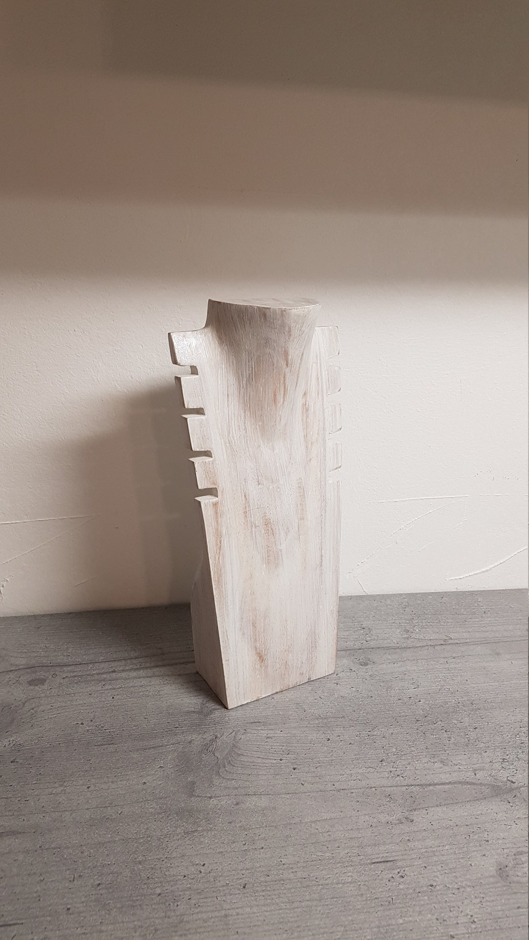 Kettenhalter Schmuckbüste Kunstleder In WEISS - Foto 4