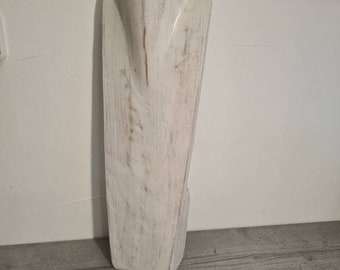 Schmuckbüste, Kettenhalter, antikweiß, Holz, 50 cm, Schmuckständer
