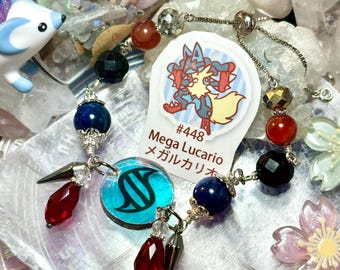 Mega Lucario verstelbare schakelarmband - andere Mega Evo en custom beschikbaar