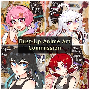 Bust-Up Portrait Anime Art Commission